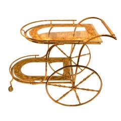 Hollywood Regency Tea Cart