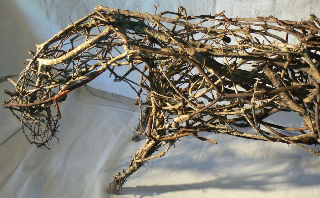 Folk Art Twig Horse 