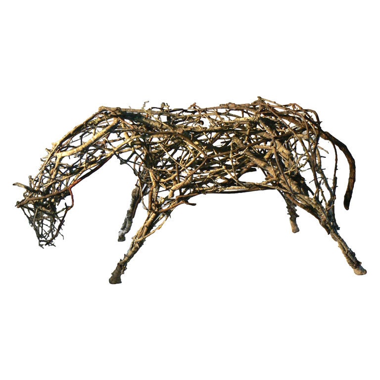 Twig Horse "Calistoga" by Artist Gary Llamido