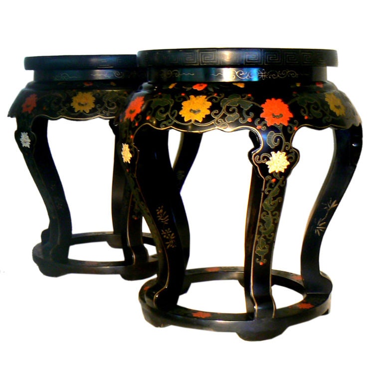 Chinese Cloisonne Stools For Sale
