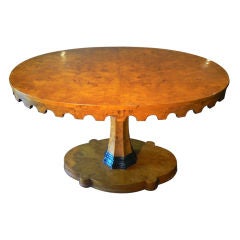 Scalloped Oval Biedermeier Entry Table