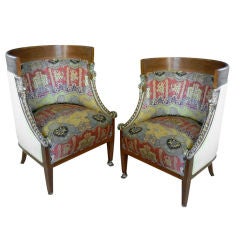 Pair of Neo Classical Tub Styled Chairs