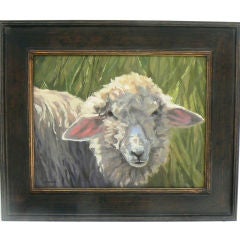 Original Oil Painting, "Wooly" by Laura Wambsgans