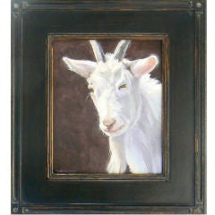 "Goat" Original Oil Painting by Laura Wambsgans