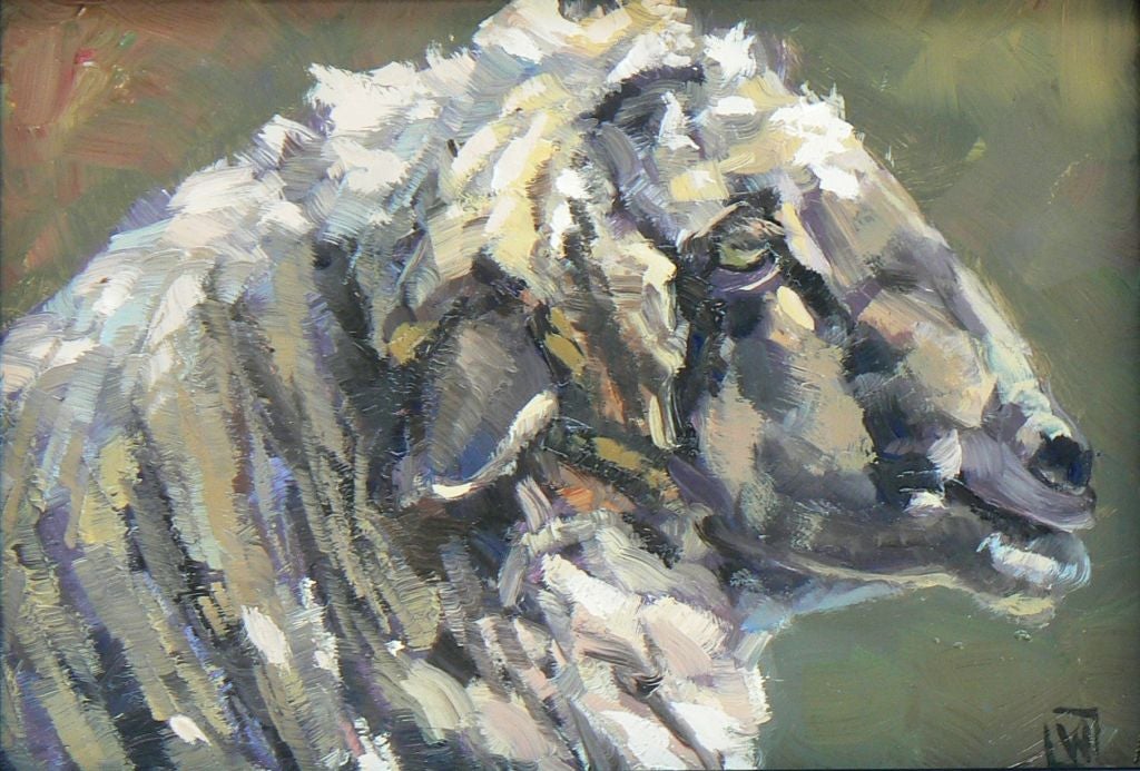 "Ram" Original Oil Painting by Laura Wambsgans
