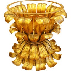 Vintage Gold Leaf End Table Bases