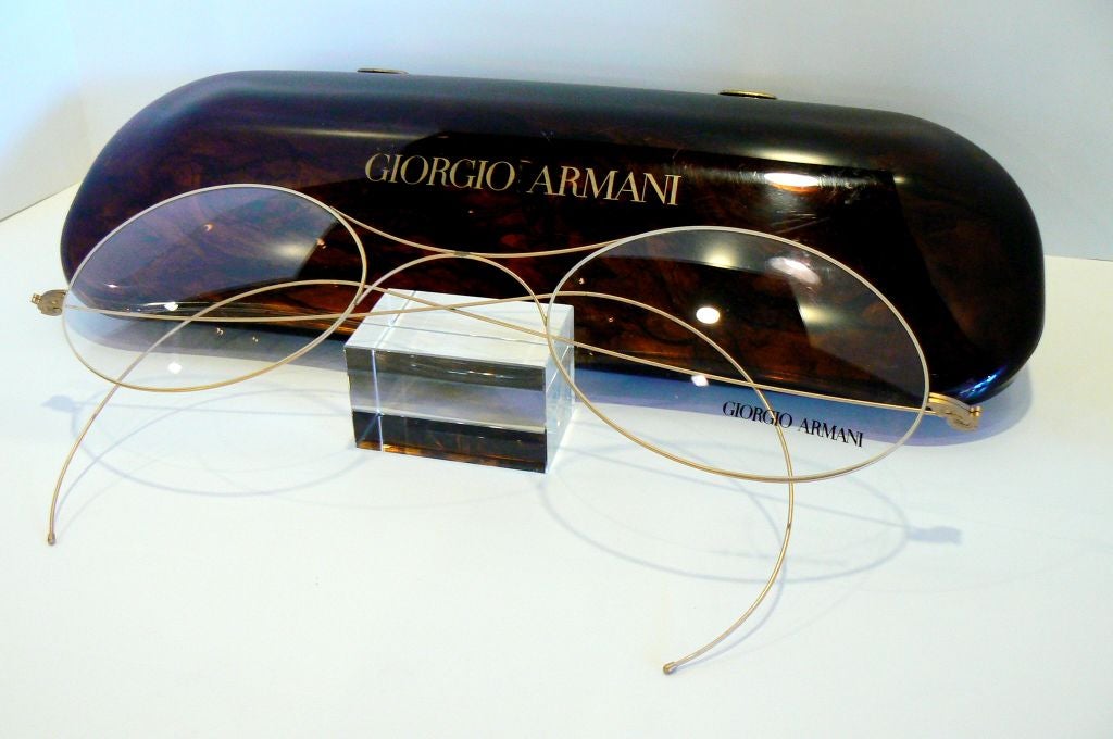 Overisized Armani Display Case Eyeglasses & Case