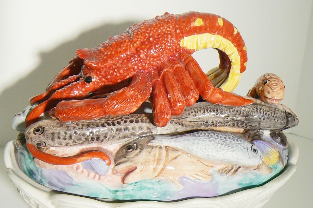 Lobster & Sea Melange Ceramic Tureen