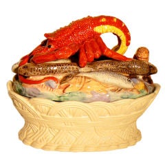 Lobster & Sea Melange Ceramic Tureen