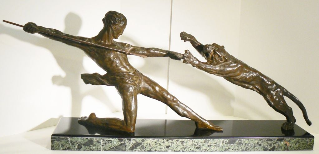L'un des plus grands maîtres français du bronze de son temps, cette version de sa sculpture 
