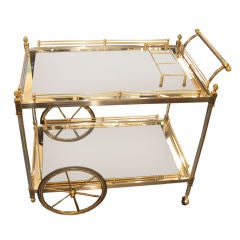 Brass and Nickle Tea/Bar Cart