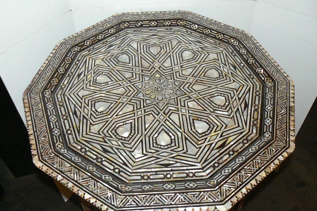 Moroccan Taboret. Decagon shape (Pair)