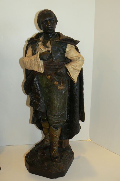 Orientalist Terra Cotta Figures (Pair)