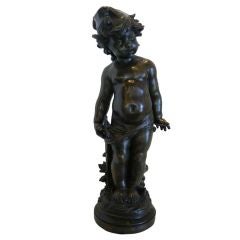Bronze Boy by Auguste Moreau