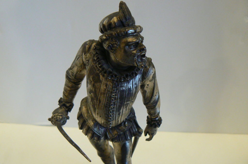 XIXe siècle Emile Guillemin Bronze Swordsman