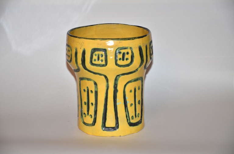 Abstract Ceramic Vase, 1950s In Excellent Condition In London, GB