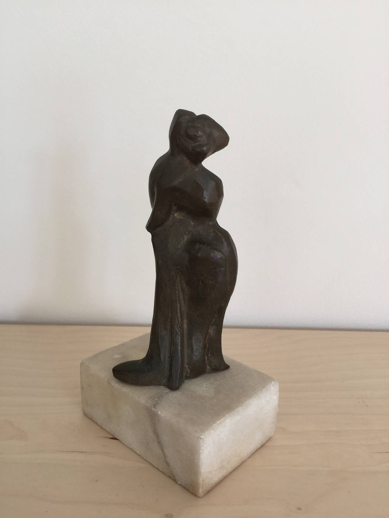 Bronze Abstrakt Sculpture by Marantz, circa 1950s