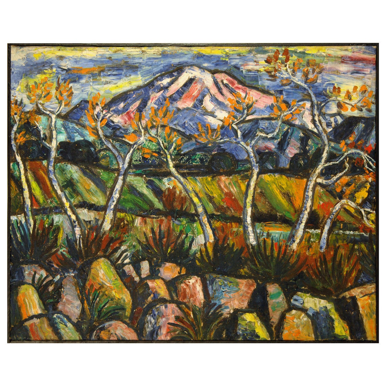 Tibor Jankay ( 1899-1994 ): Old Mountain Painting, 1920-1930 For Sale