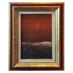 Floating Man, 1973 Painting Framed