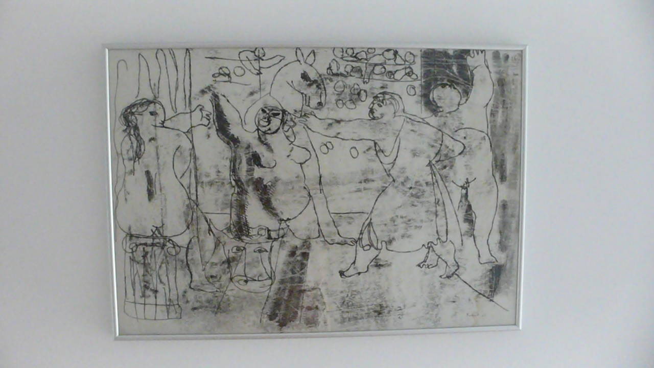 Konok Tamás Woman and Horse Painting, 1963 For Sale 2