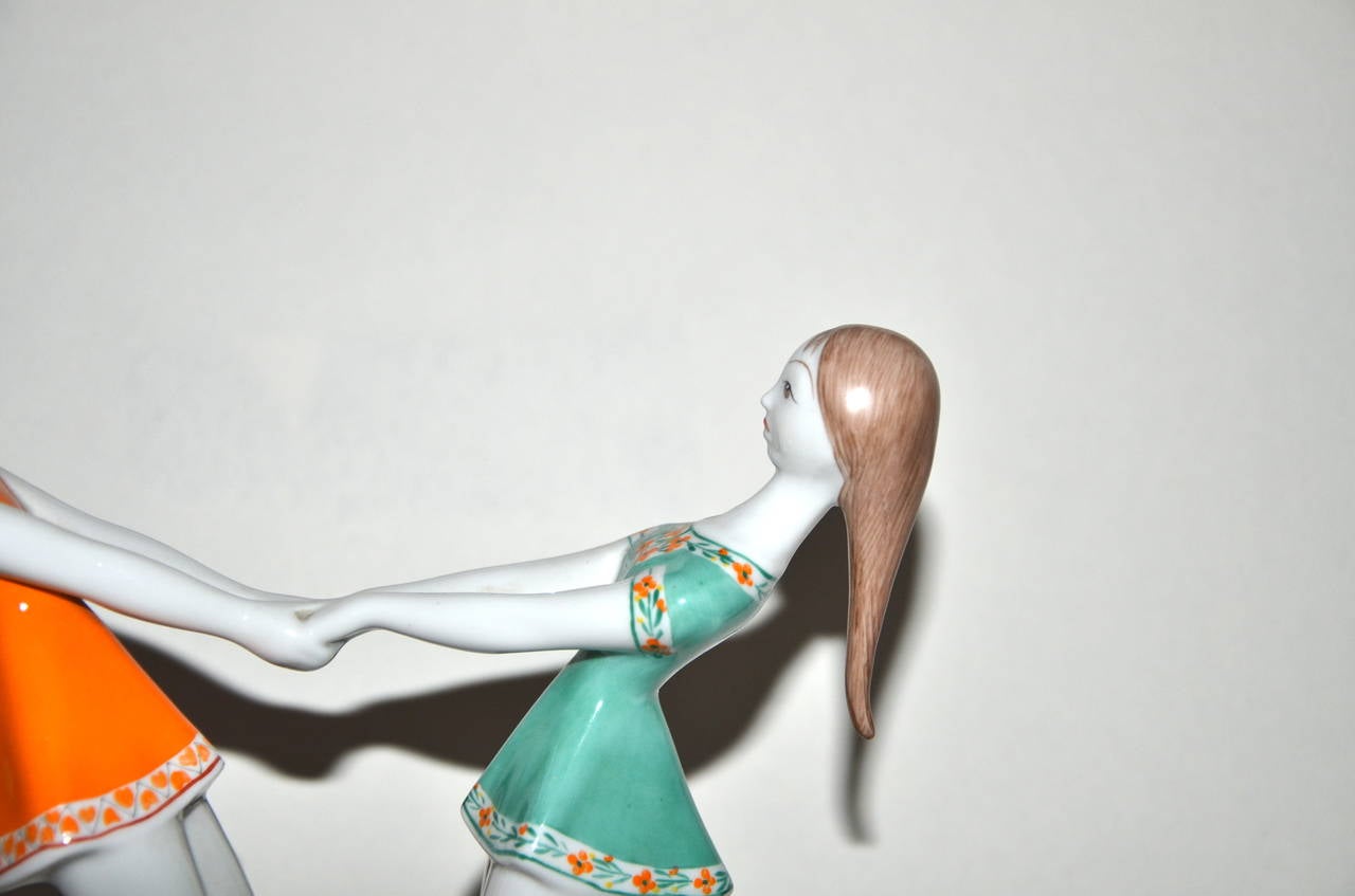 Mid-Century Modern Ceramic Dancing Figure, circa 1950-1960