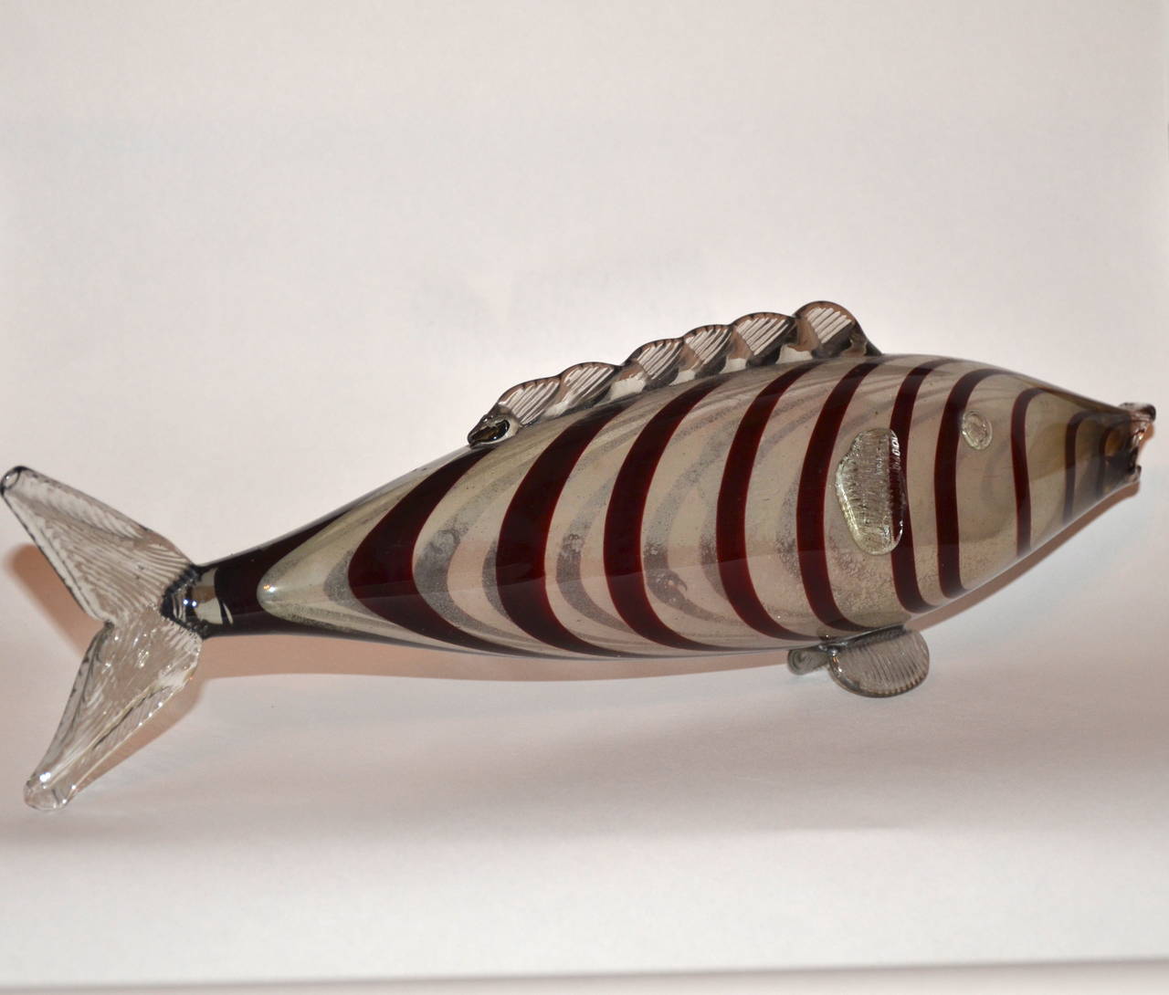 Art Deco Glass Fish Sculpture, 1930-1940s In Excellent Condition For Sale In London, GB