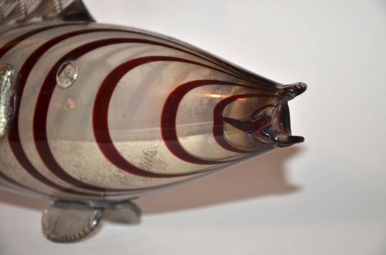 Art Deco Czech glass fish circa 1930-1940