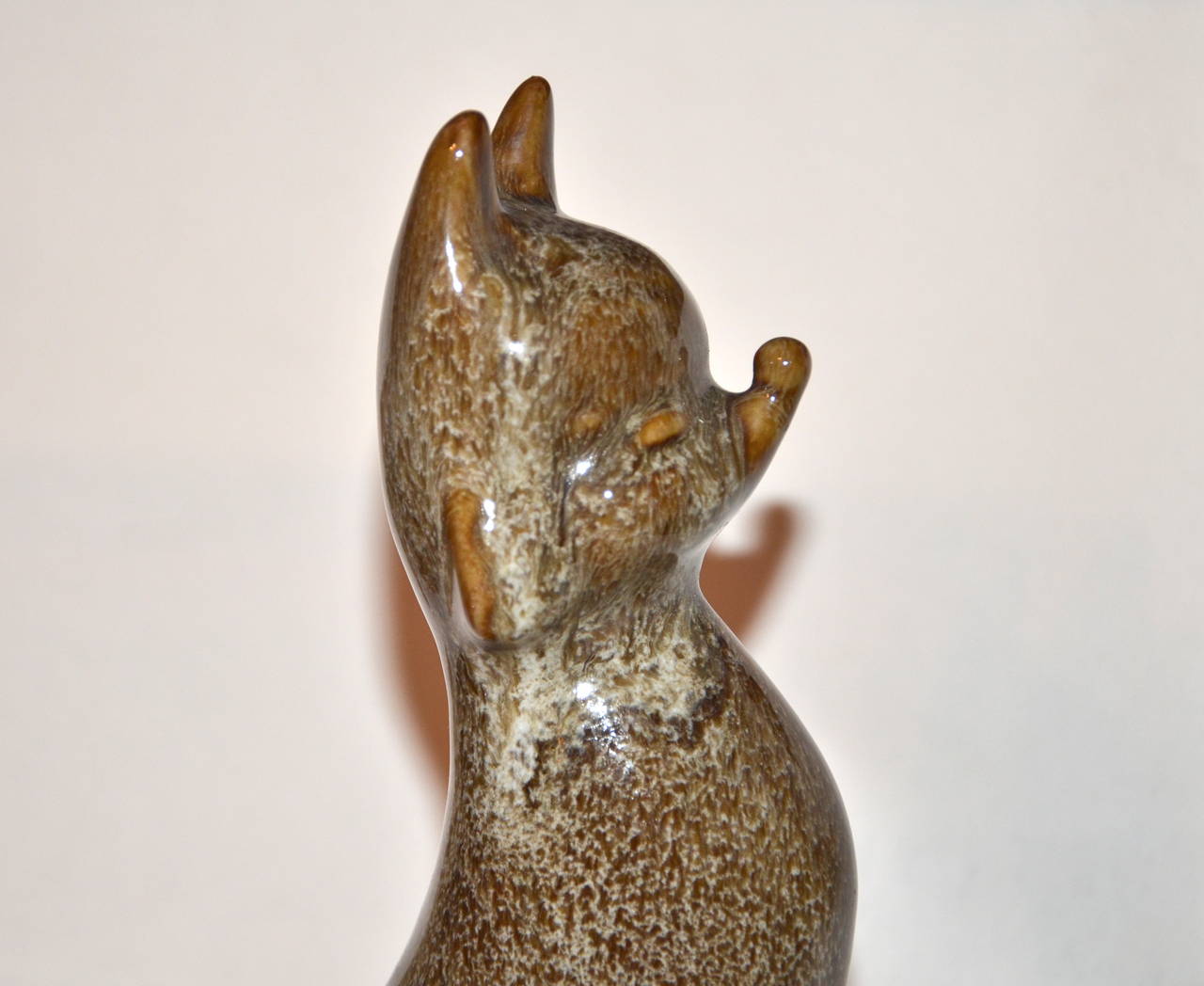 Mid-Century Modern Fox Animal Ceramic Dish 1950s