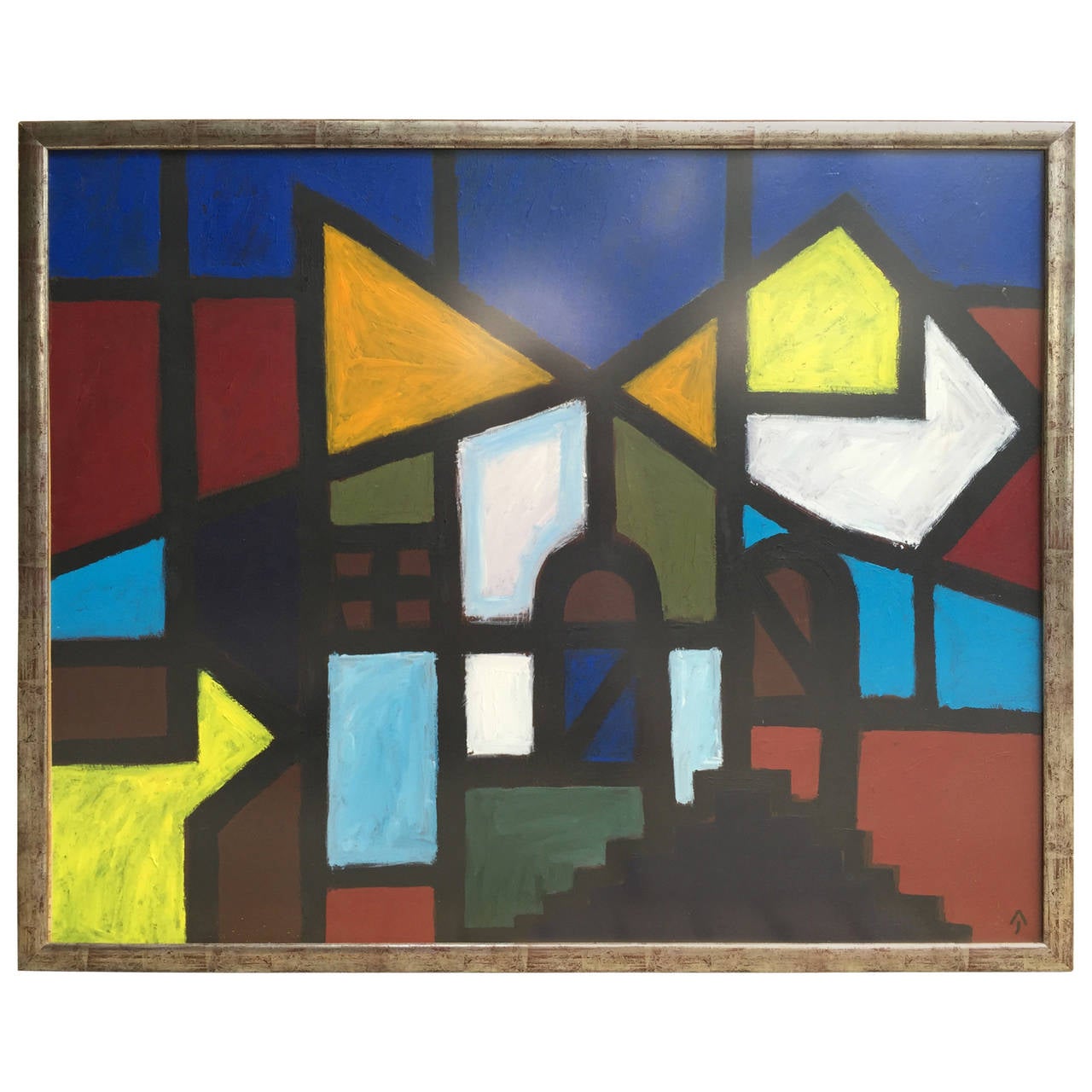 Abstract City Scape Painting, 2006 For Sale