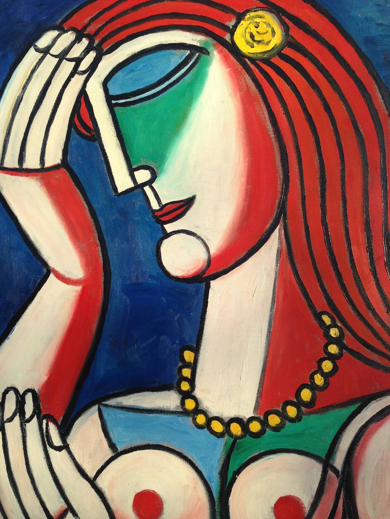 Tibor Jankay, "Thinking of You" Painting