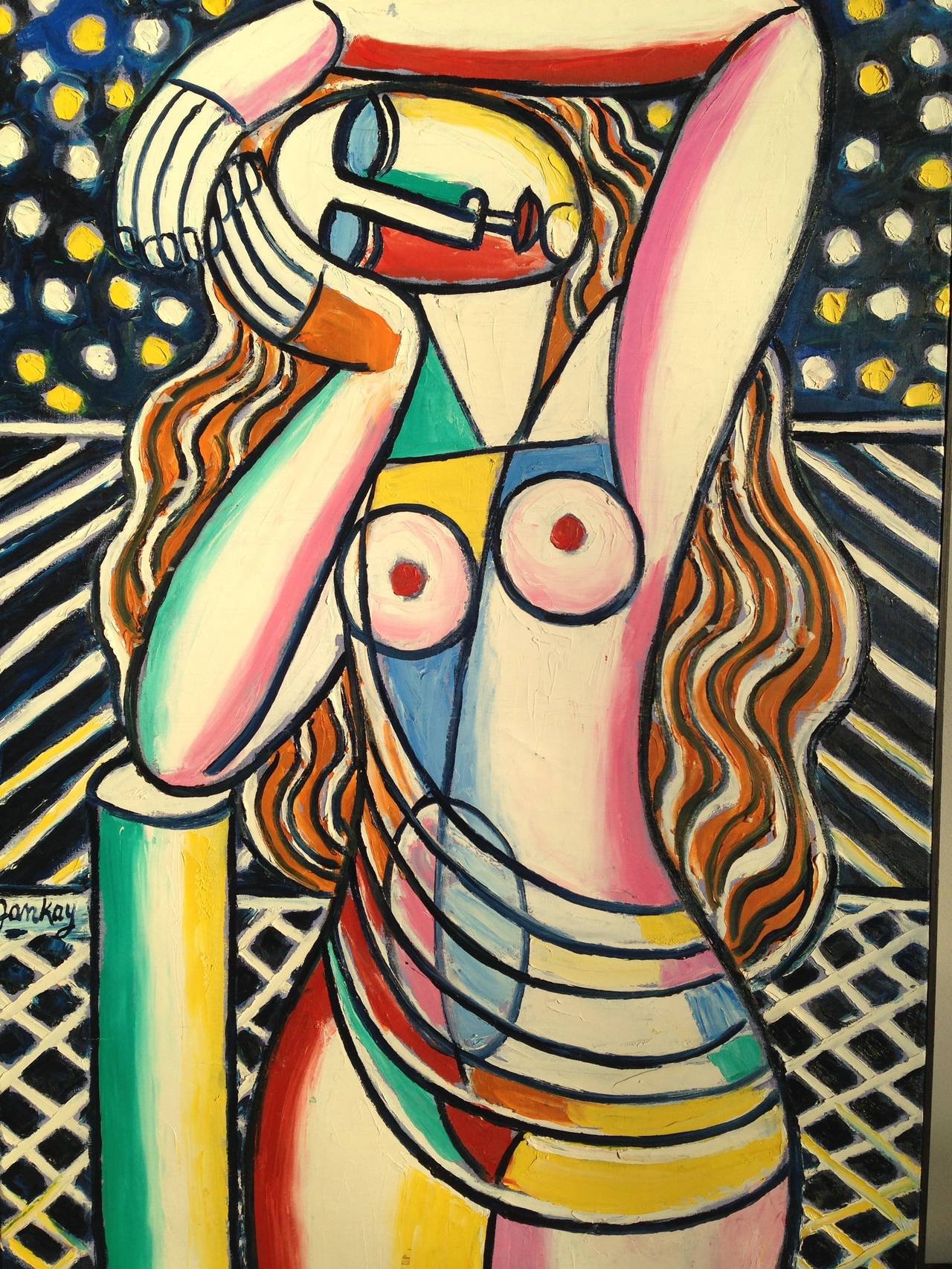 Tibor Jankay ( 1899-1994 ): Nude with Stars 1984