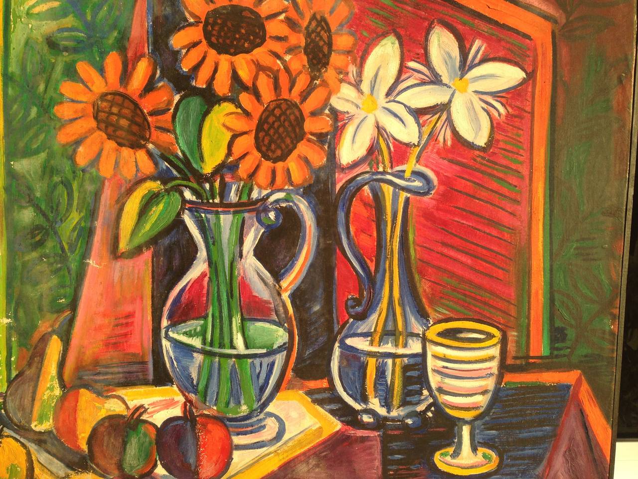 Tibor Jankay Margareta Painting, 1920-1930 Hommage to Van Gogh For Sale 3