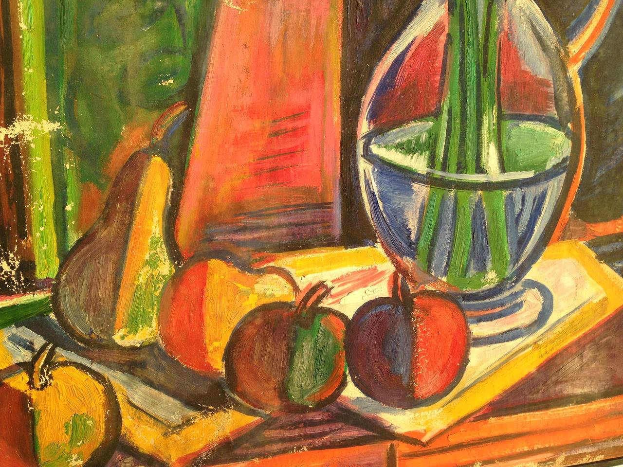 American Tibor Jankay Margareta Painting, 1920-1930 Hommage to Van Gogh For Sale
