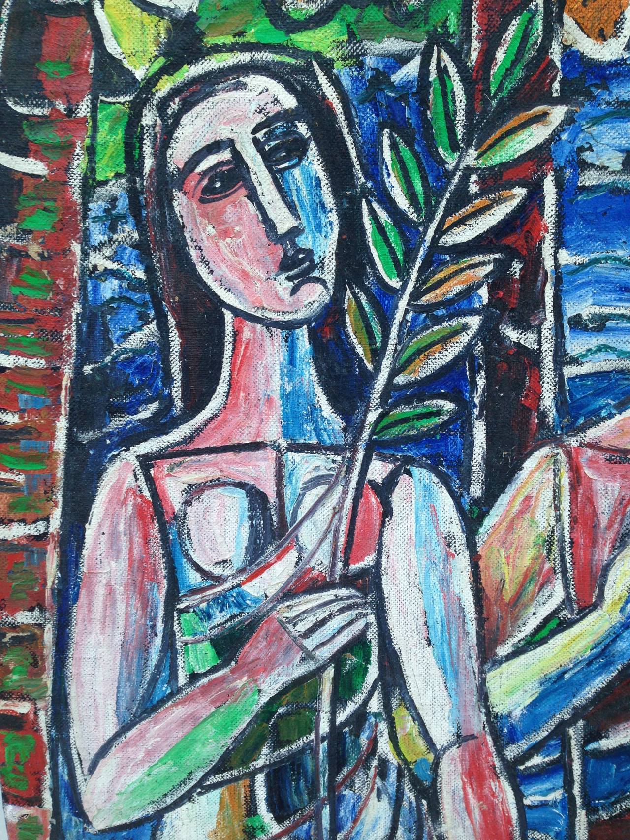 Mid-Century Modern Tibor Jankay ( 1899-1994 ): Adam and Eve, circa 1970 For Sale