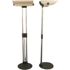 Machine Age Floor Lamps, France, circa 1970s