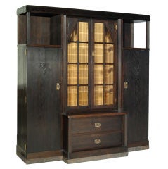 Arts and Crafts Bookcase, circa 1905, Austria-Hungary