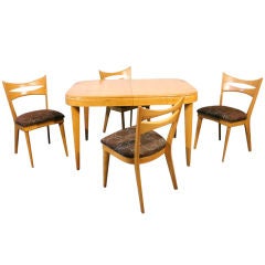 Heywood wakefield dining set with 4 chairs c. 1950