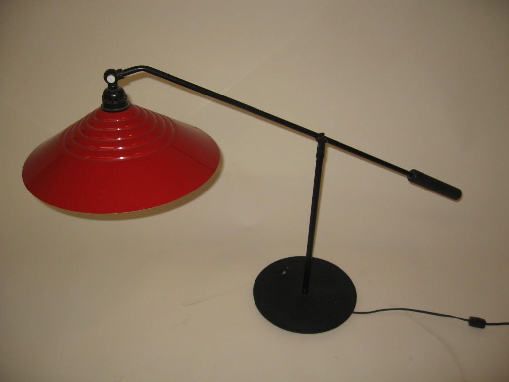 Mid-20th Century Mid Century Modern counter balance desk lamps, pair