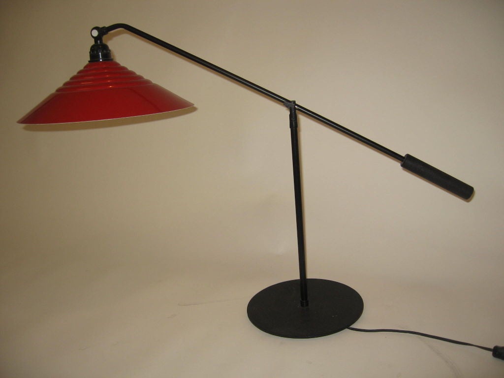 Mid Century Modern counter balance desk lamps, pair 4