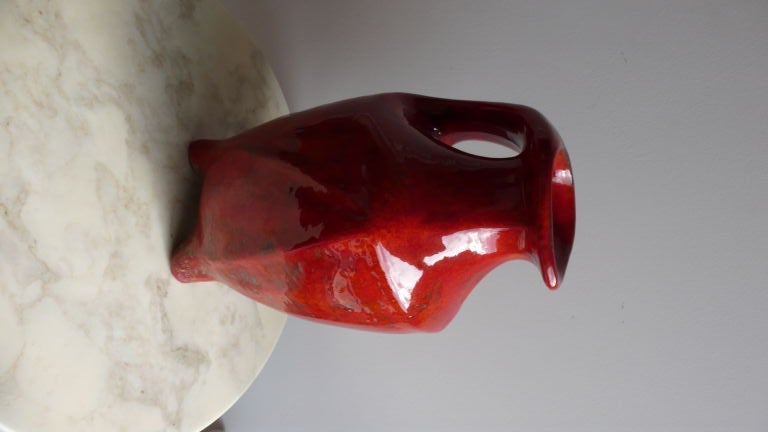 Mid-Century Modern Zsolnay Floor Vase, circa 1970 For Sale