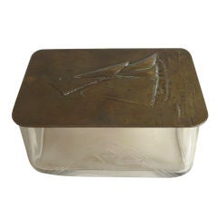 Art Deco W.M.F Table Box with Sailing Boat, Vienna, circa 1910-1920