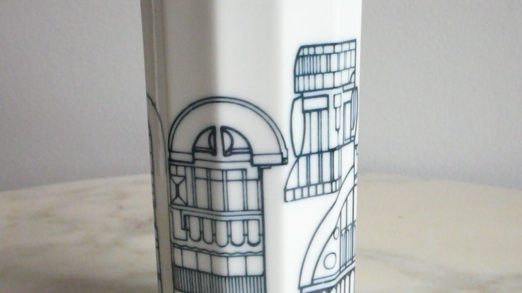 Late 20th Century Rosenthal Vase by Eduardo Paolozzi for Tapio Wirkkala For Sale