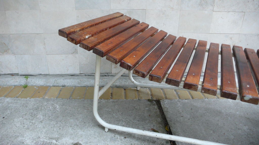 Hungarian Pair of 1950's Retro Sun Beds, (Set of Twelve Available) For Sale