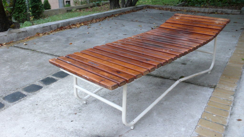 Mid-20th Century Pair of 1950's Retro Sun Beds, (Set of Twelve Available) For Sale