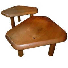 Charlotte Perriand "free form" coffee tables pair