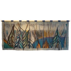 60's Abstract Wool Tapestry