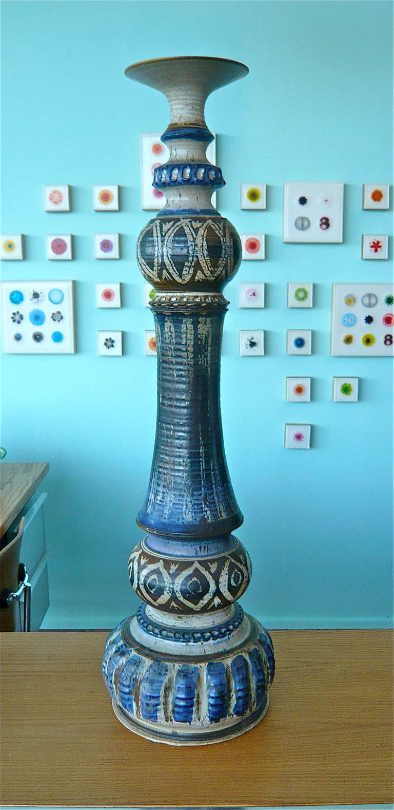 Mid-Century Modern Ceramic Sculpture by Oscar Bucher