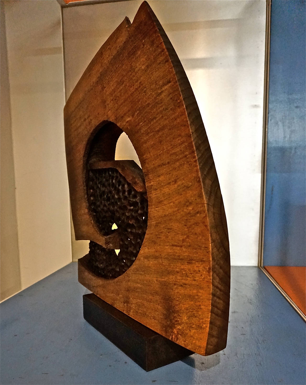 Mid-Century Modern Doug Ayers Abstract Wood Sculpture