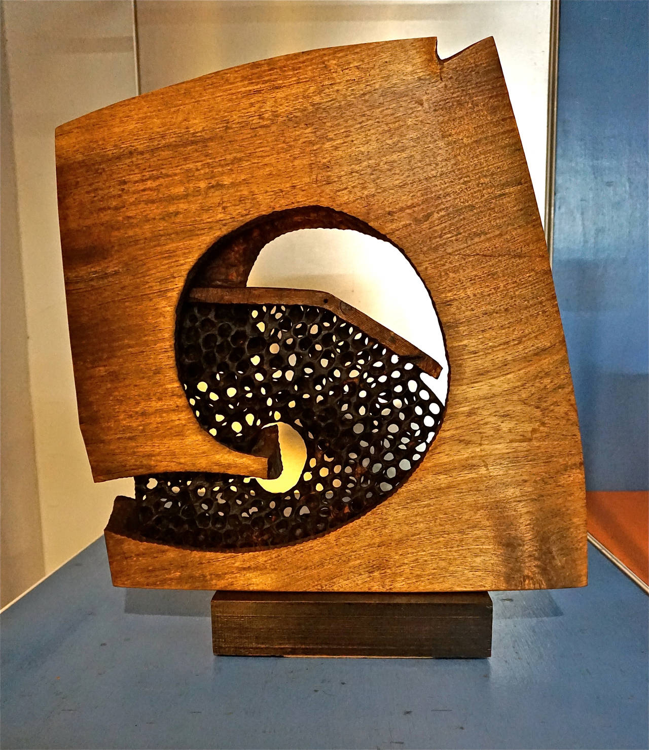 Late 20th Century Doug Ayers Abstract Wood Sculpture