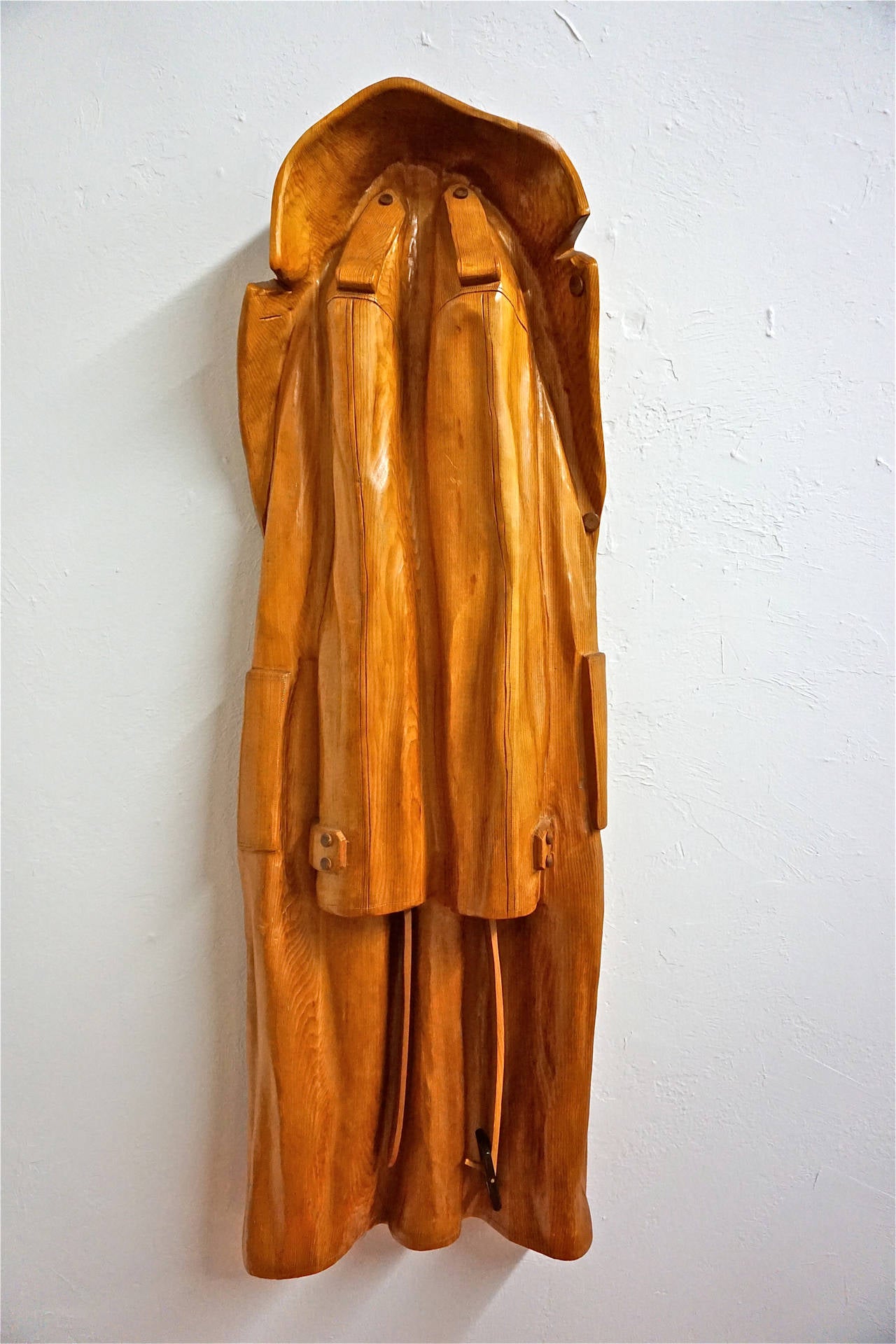 Wood Sculpted Trenchcoat by Rene Megroz 3